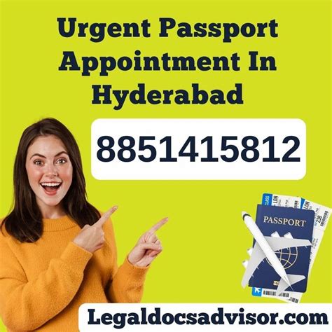 hyderabad passport appointment.